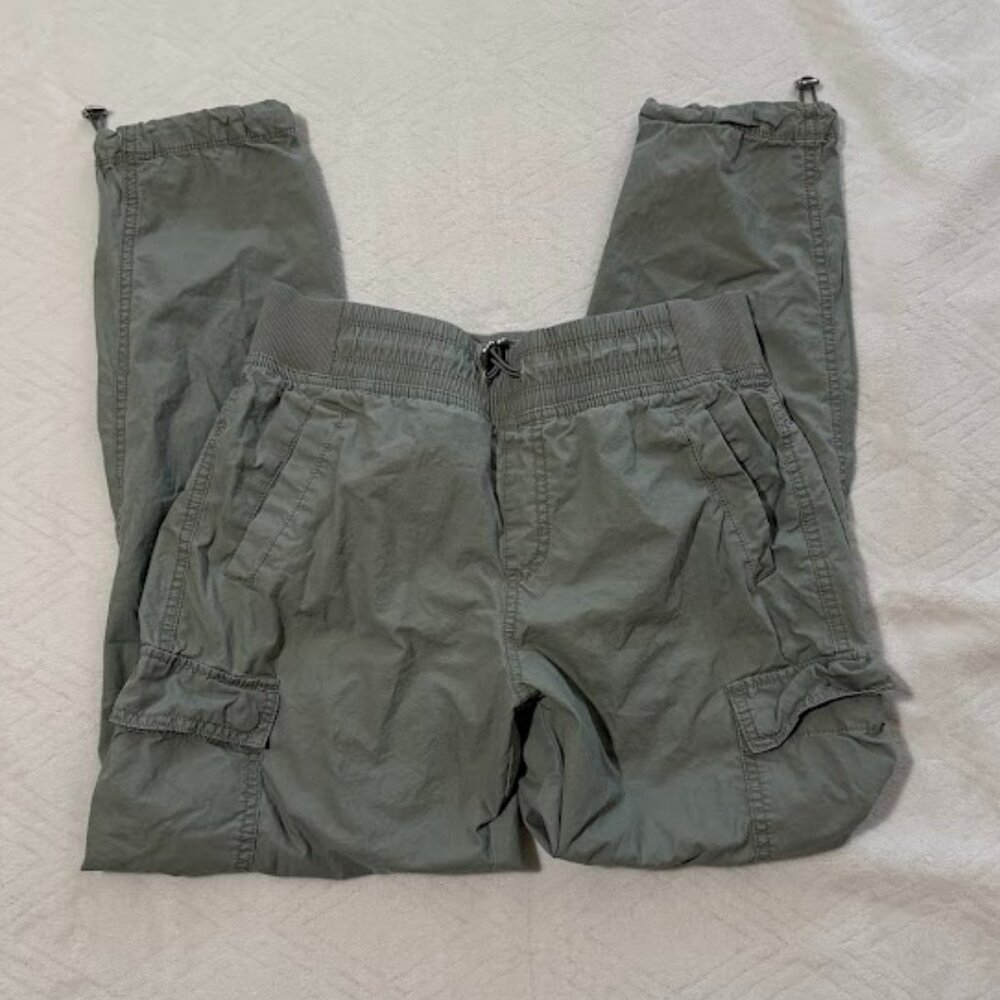 Calvin Klein Performance Cargo Joggers Womens S Green Athleisure Utility Hiking